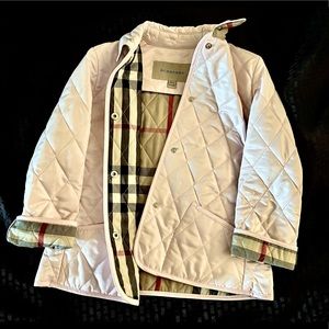 BURBERRY Child Diamond Quilted Jacket